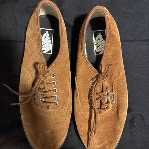 Vans Women's Brown Suede Sneakers